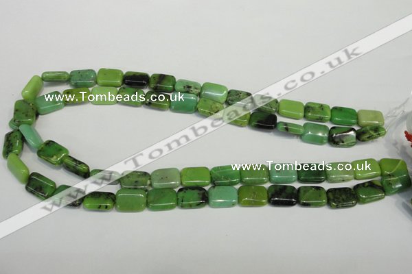 CAU63 15.5 inches 10*14mm rectangle Australia chrysoprase beads