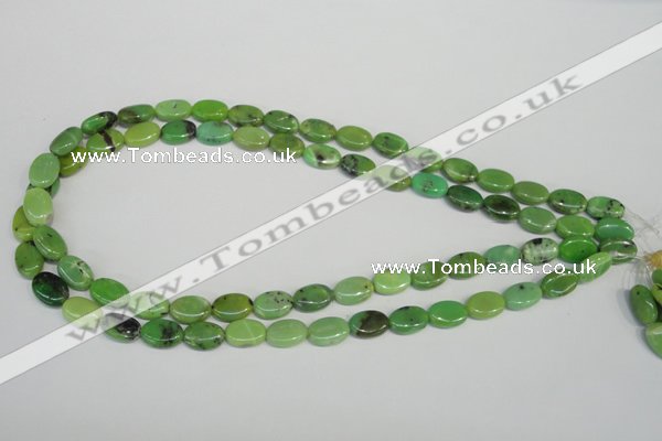 CAU65 15.5 inches 8*12mm oval Australia chrysoprase beads