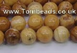 CAY04 15.5 inches 10mm round African yellow jasper beads wholesale