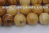 CAY06 15.5 inches 14mm round African yellow jasper beads wholesale