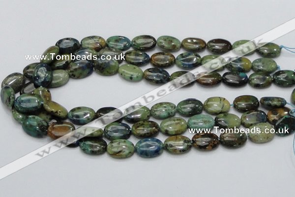 CAZ01 15.5 inches 13*18mm oval natural azurite gemstone beads