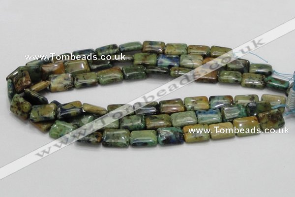 CAZ02 15.5 inches 14*18mm rectangle natural azurite gemstone beads