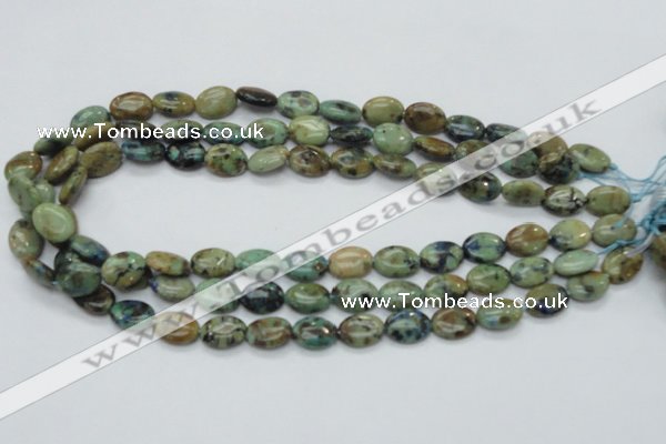 CAZ03 15.5 inches 10*14mm oval natural azurite gemstone beads