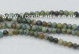 CAZ06 15.5 inches 4mm round natural azurite gemstone beads