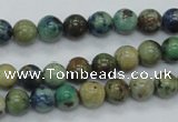 CAZ08 15.5 inches 8mm round natural azurite gemstone beads