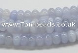 CBC04 15.5 inches 4*8mm rondelle  blue chalcedony beads wholesale