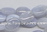 CBC10 15.5 inches 13*18mm oval blue chalcedony beads wholesale