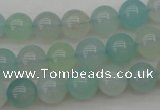 CBC203 15.5 inches 10mm round ocean blue chalcedony beads