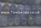 CBC21 15.5 inches 6*10mm rondelle blue chalcedony beads wholesale