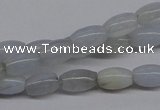 CBC23 15.5 inches 4*7mm rice blue chalcedony beads wholesale