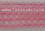 CBC300 15.5 inches 4mm round pink chalcedony beads wholesale