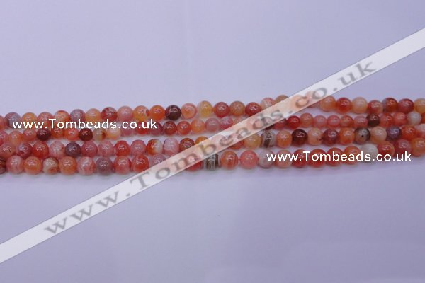 CBC400 15.5 inches 4mm A grade round orange chalcedony beads