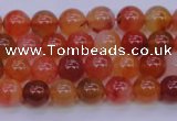 CBC410 15.5 inches 4mm AA grade round orange chalcedony beads