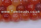 CBC415 15.5 inches 14mm AA grade round orange chalcedony beads