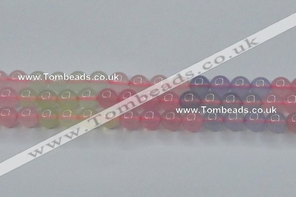 CBC422 15.5 inches 8mm round mixed chalcedony beads wholesale