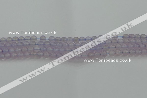 CBC430 15.5 inches 6mm round purple chalcedony beads wholesale