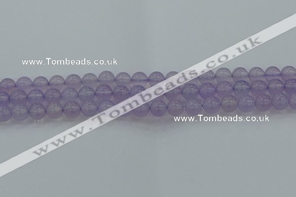 CBC431 15.5 inches 8mm round purple chalcedony beads wholesale