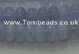 CBC442 15.5 inches 6*10mm rondelle blue chalcedony beads