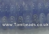 CBC443 15.5 inches 7*12mm rondelle blue chalcedony beads