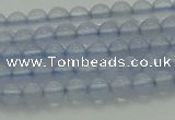 CBC450 15.5 inches 4mm round blue chalcedony beads wholesale