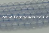 CBC450 15.5 inches 4mm round blue chalcedony beads wholesale