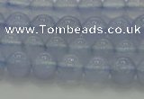 CBC451 15.5 inches 6mm round blue chalcedony beads wholesale