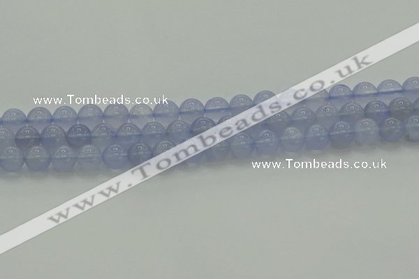 CBC452 15.5 inches 8mm round blue chalcedony beads wholesale