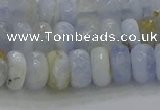 CBC465 15.5 inches 5*8mm faceted rondelle blue chalcedony beads