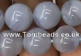 CBC713 15.5 inches 10mm round blue chalcedony beads wholesale