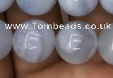 CBC714 15.5 inches 12mm round blue chalcedony beads wholesale