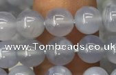 CBC719 15.5 inches 6mm round blue chalcedony gemstone beads