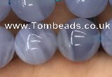 CBC723 15.5 inches 12mm round blue chalcedony gemstone beads