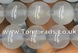 CBC732 15.5 inches 8mm round blue chalcedony beads wholesale