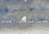 CBC740 15.5 inches 6mm faceted nuggets blue chalcedony beads