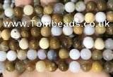 CBC803 15.5 inches 10mm round natural polka dot chalcedony beads