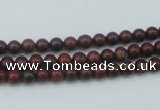 CBD10 15.5 inches 4mm round brecciated jasper gemstone beads