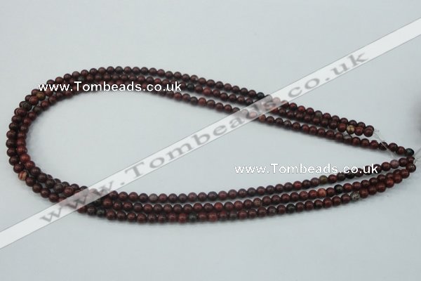 CBD10 15.5 inches 4mm round brecciated jasper gemstone beads