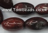 CBD11 15.5 inches 15*25mm rice brecciated jasper gemstone beads