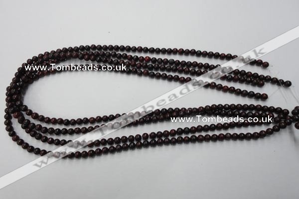 CBD150 15.5 inches 4mm round Chinese brecciated jasper beads