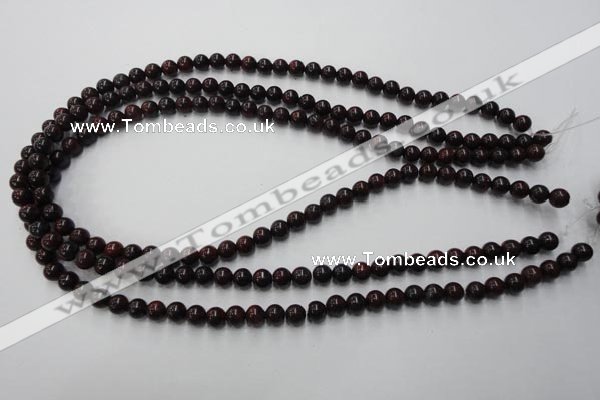 CBD151 15.5 inches 6mm round Chinese brecciated jasper beads