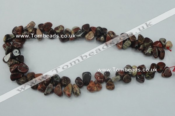 CBD16 15.5 inches 8*12mm chip brecciated jasper gemstone beads