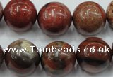 CBD24 15.5 inches 17mm round brecciated jasper gemstone beads