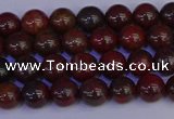 CBD350 15.5 inches 4mm round poppy jasper beads wholesale