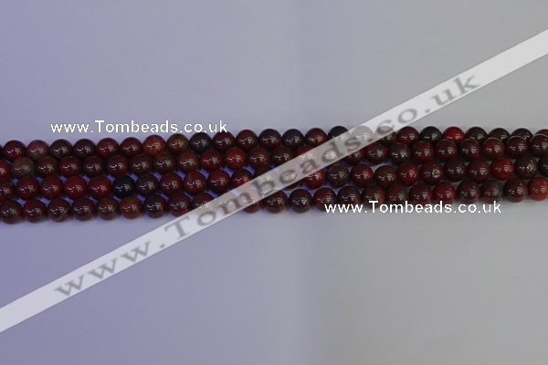 CBD350 15.5 inches 4mm round poppy jasper beads wholesale