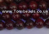 CBD352 15.5 inches 8mm round poppy jasper beads wholesale