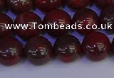 CBD354 15.5 inches 12mm round poppy jasper beads wholesale