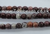 CBD60 15.5 inches 6mm round brecciated jasper gemstone beads