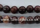 CBD62 15.5 inches 10mm round brecciated jasper gemstone beads