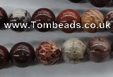 CBD63 15.5 inches 12mm round brecciated jasper gemstone beads