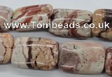 CBD79 15.5 inches 18*25mm rectangle brecciated jasper gemstone beads